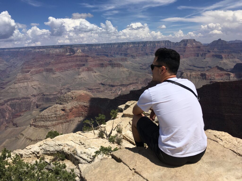 Toma Matisoff overlooking the Grand Canyon